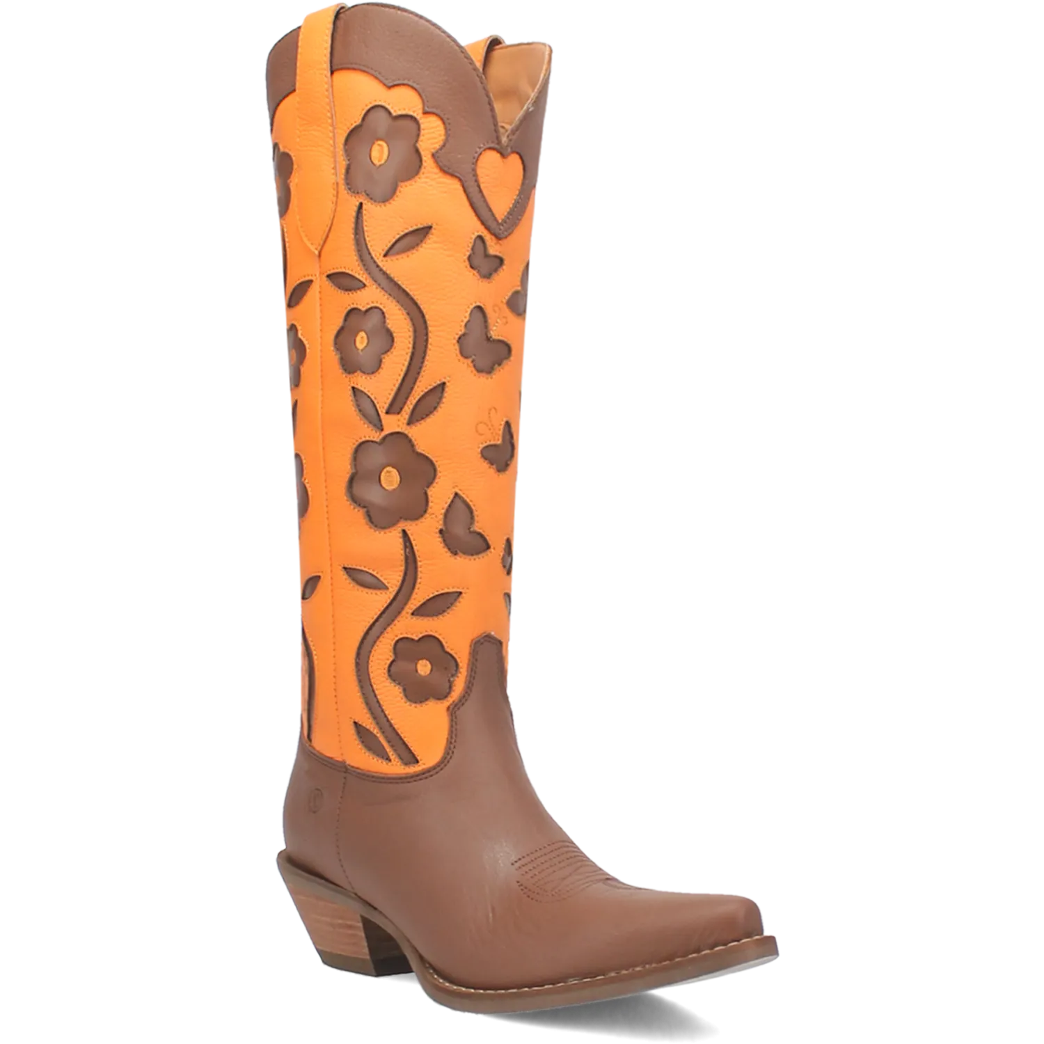 Online Exclusive | Dingo | Goodness Gracious Leather Boot in Brown and Orange  **PREORDER