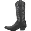 Online Exclusive | Dingo | Out West Leather Cowboy Boots in Black Smooth **PREORDER