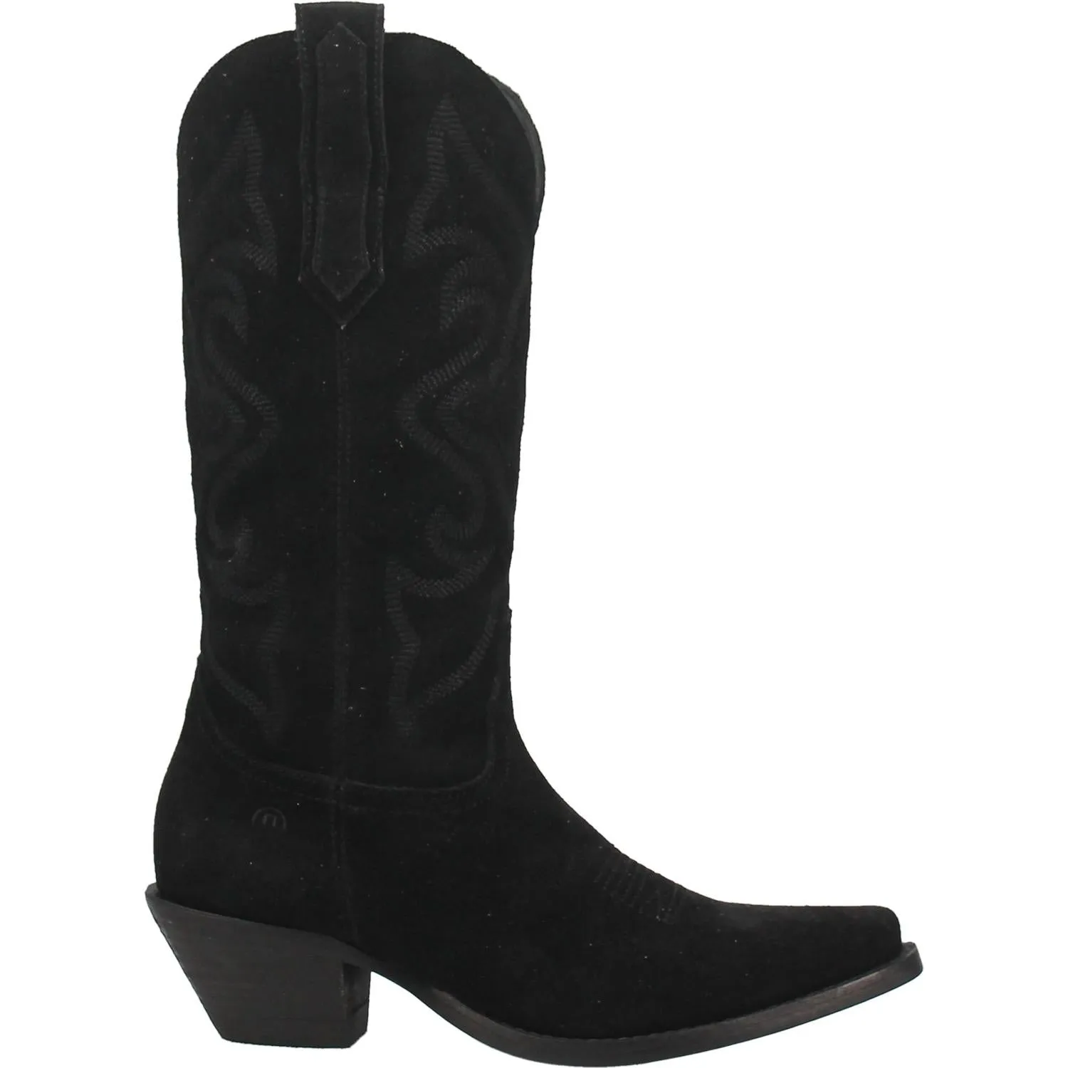 Online Exclusive | Dingo | Out West Suede Cowboy Boots in Black  **PREORDER