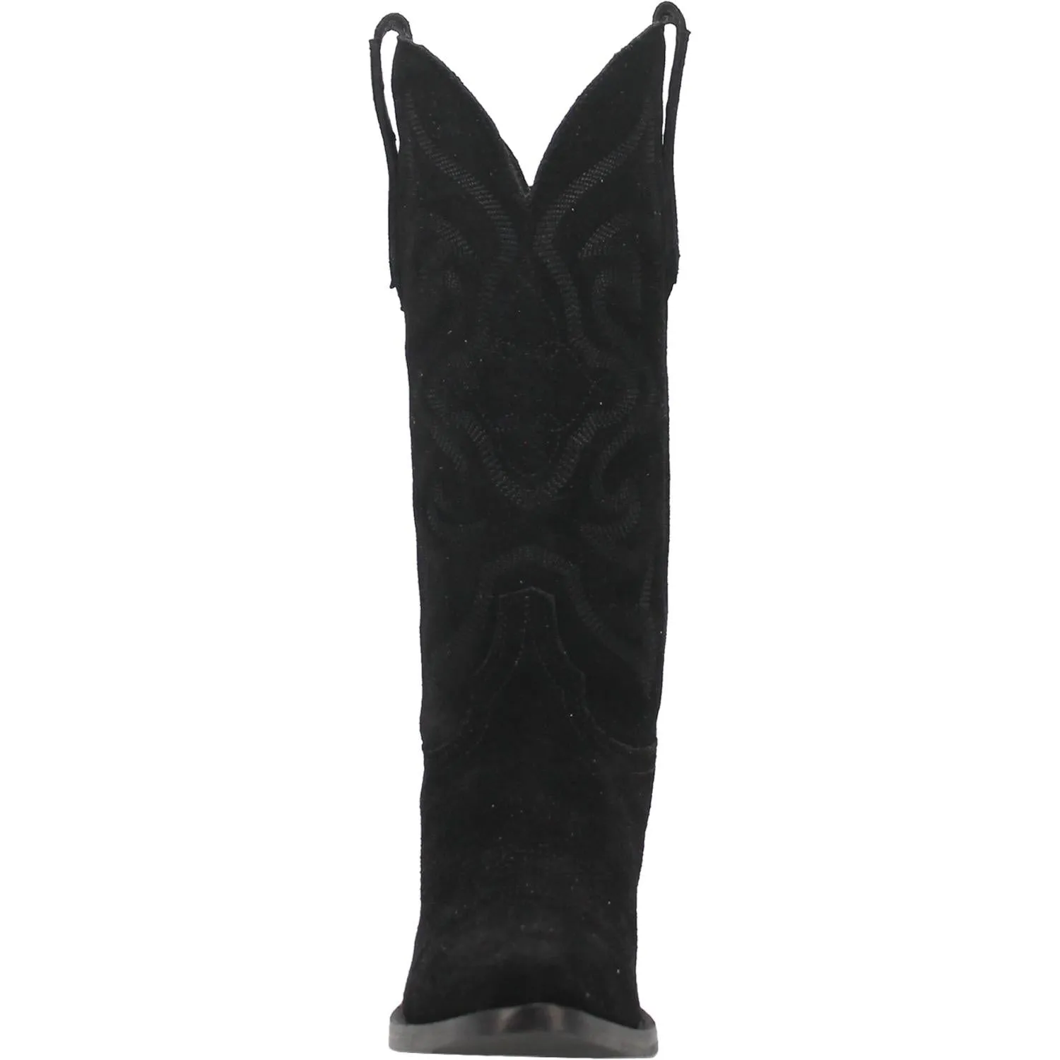 Online Exclusive | Dingo | Out West Suede Cowboy Boots in Black  **PREORDER