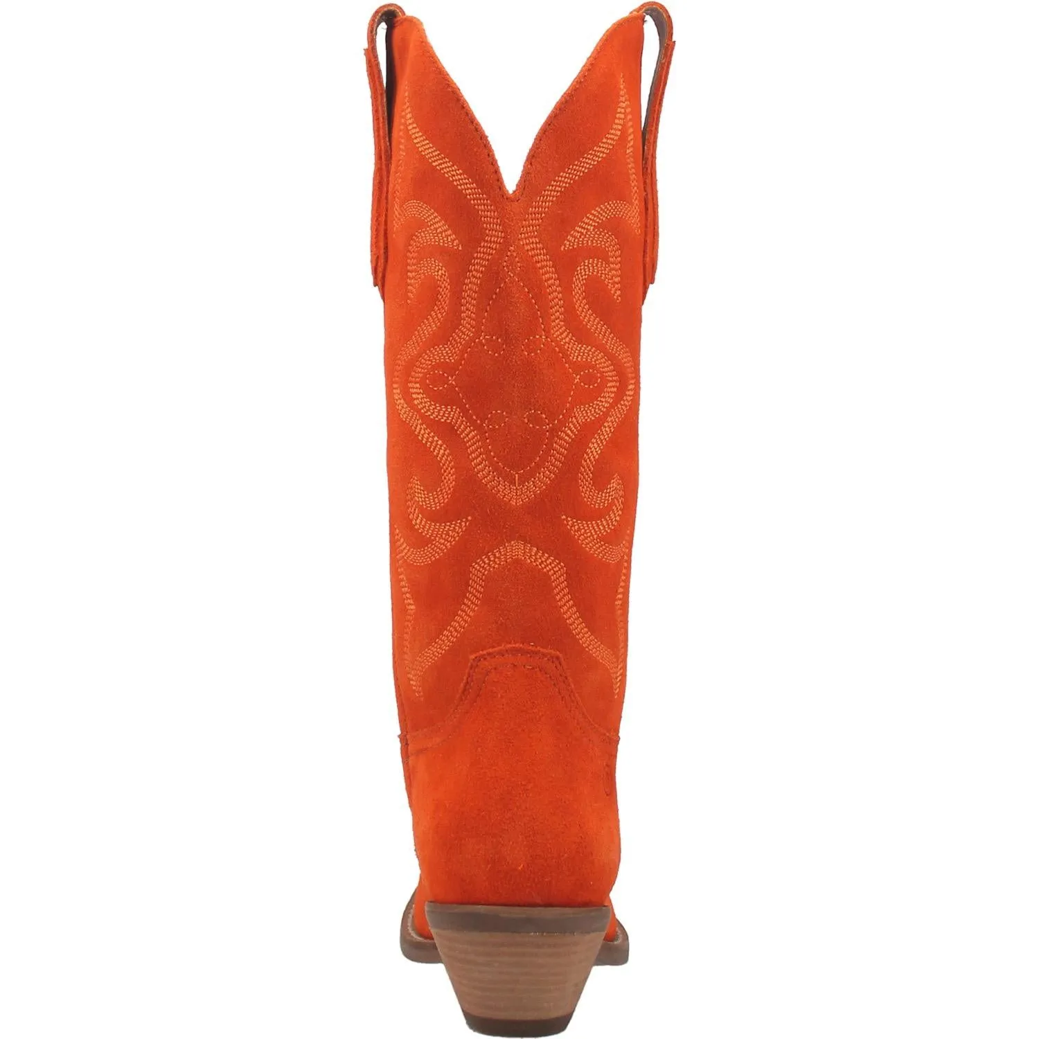 Online Exclusive | Dingo | Out West Suede Cowboy Boots in Orange  **PREORDER