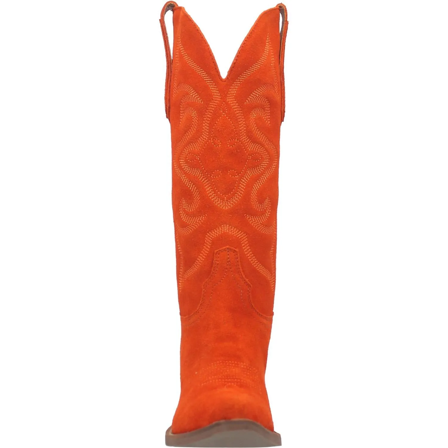 Online Exclusive | Dingo | Out West Suede Cowboy Boots in Orange  **PREORDER