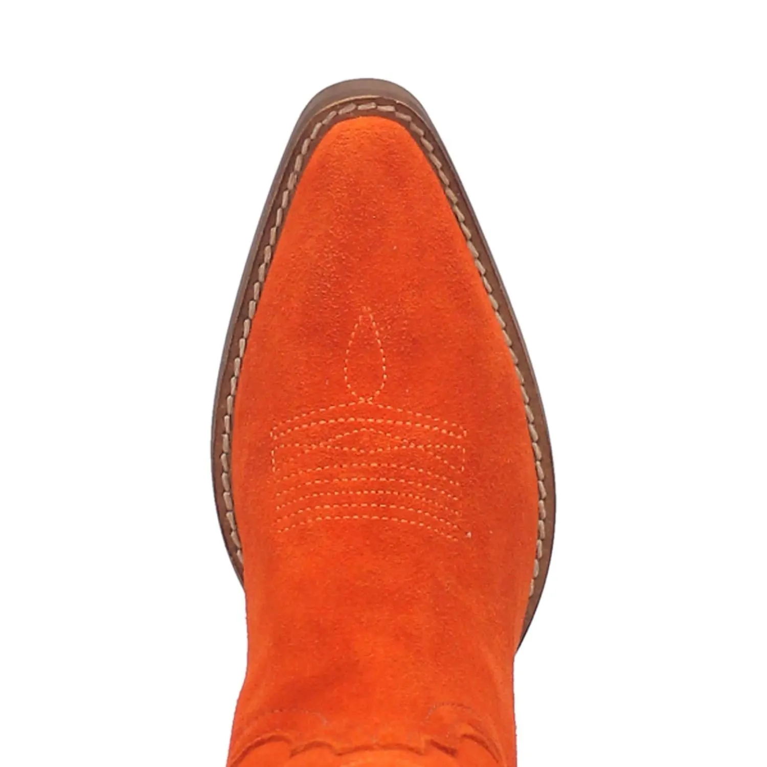 Online Exclusive | Dingo | Out West Suede Cowboy Boots in Orange  **PREORDER