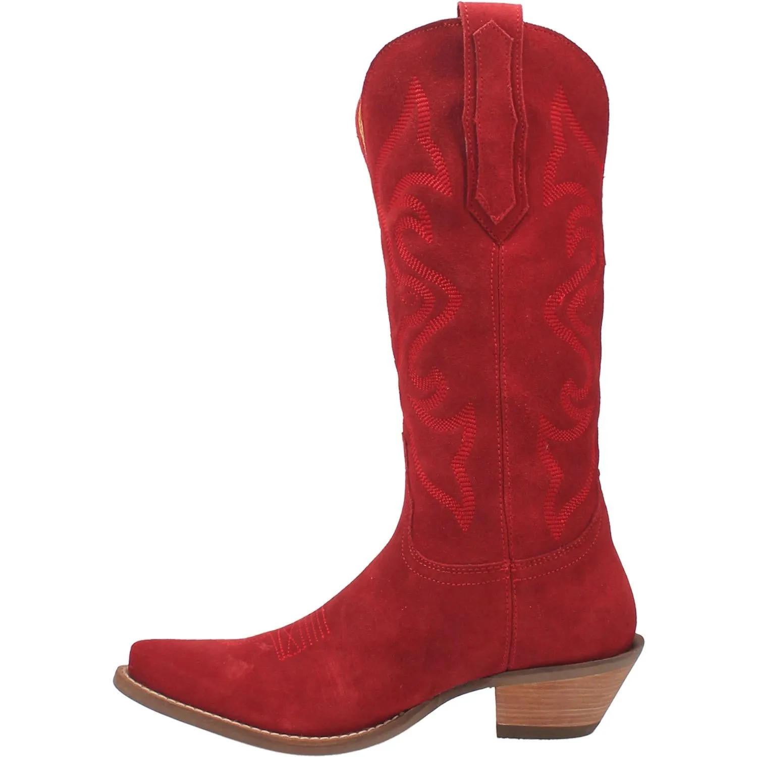 Online Exclusive | Dingo | Out West Suede Cowboy Boots in Red  **PREORDER