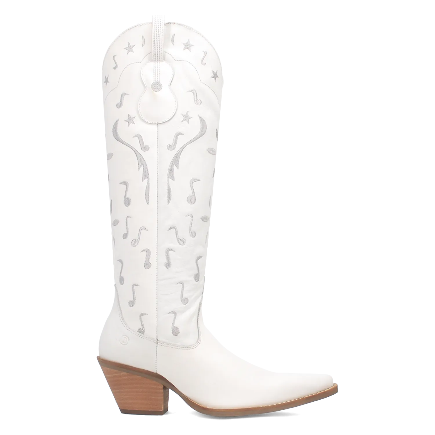 Online Exclusive | Dingo | Rhymin Leather Cowboy Boot in White **PREORDER