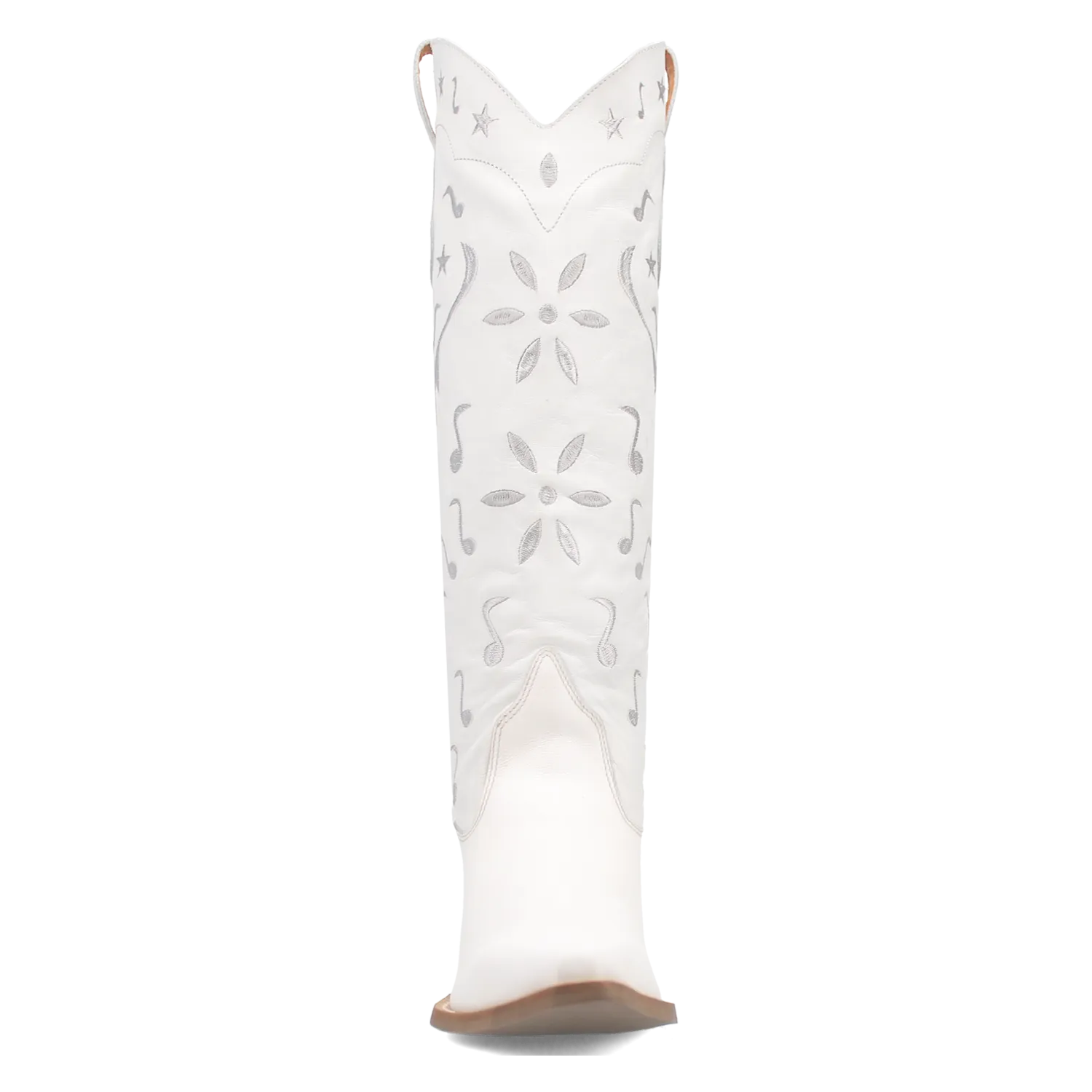 Online Exclusive | Dingo | Rhymin Leather Cowboy Boot in White **PREORDER