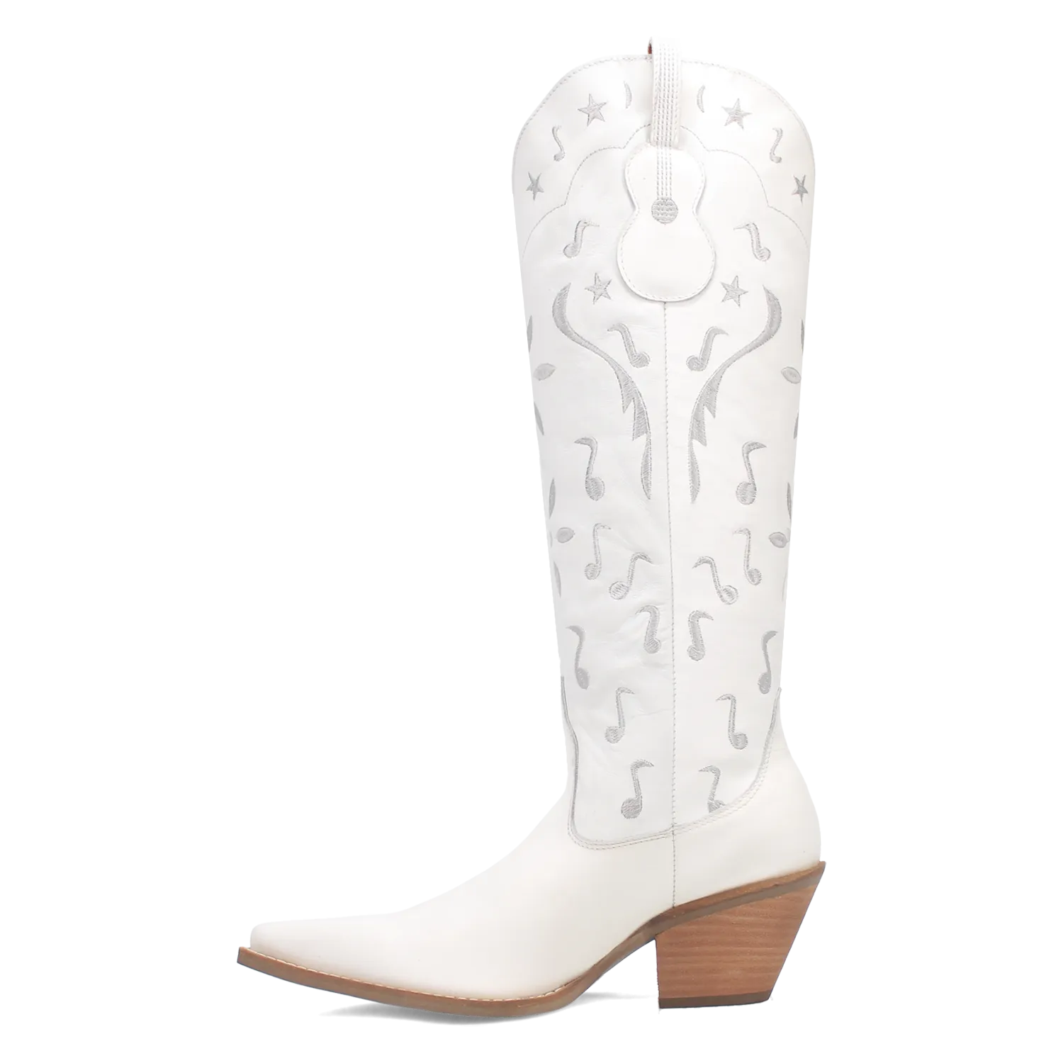 Online Exclusive | Dingo | Rhymin Leather Cowboy Boot in White **PREORDER