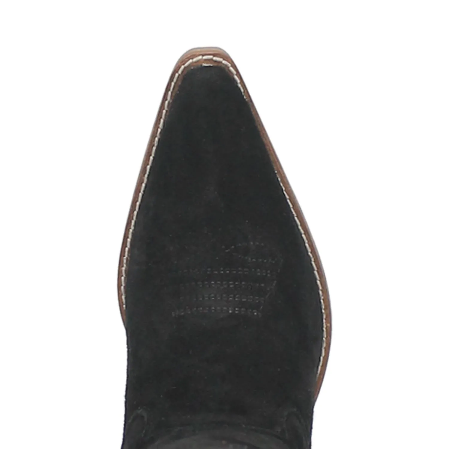 Online Exclusive | Dingo | Thunder Road Suede Leather Cowboy Boots in Black **PREORDER