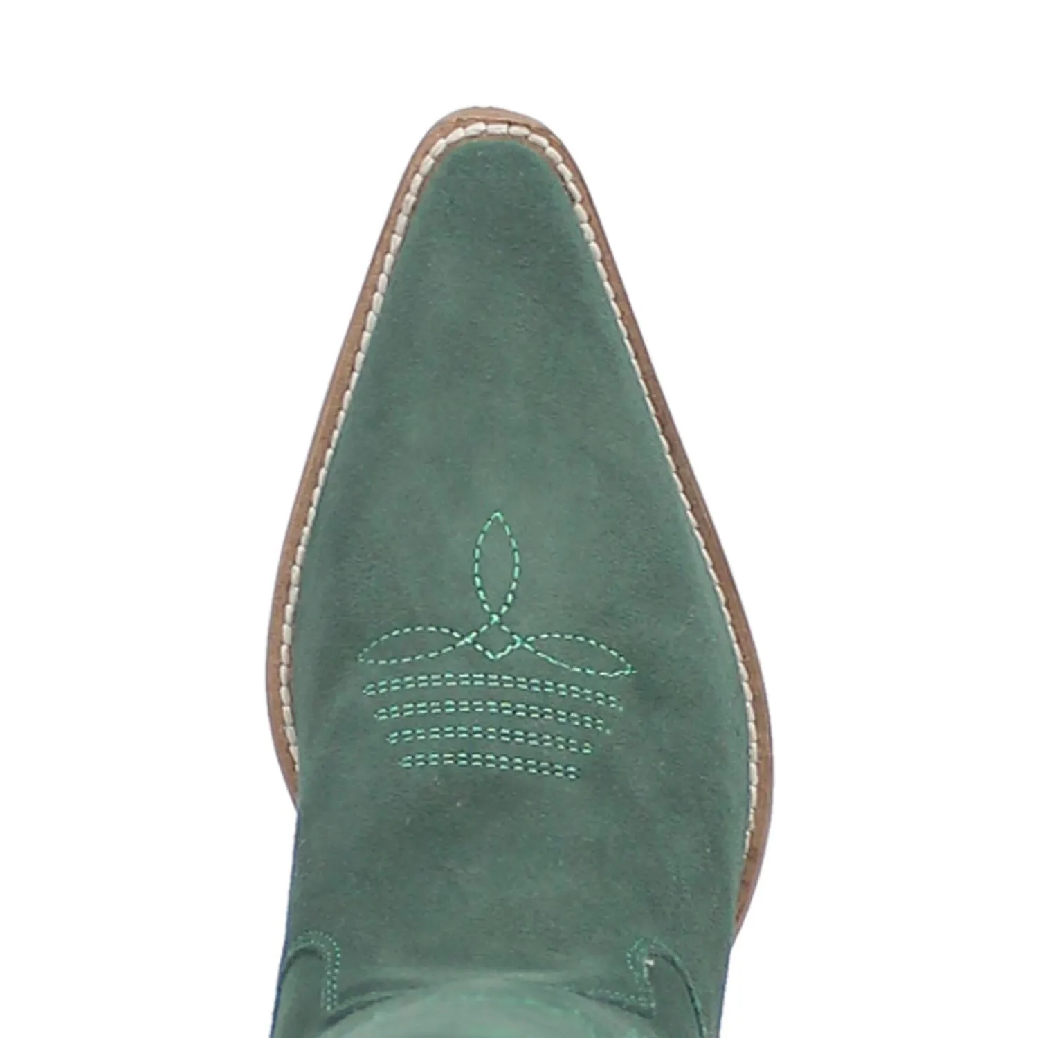 Online Exclusive | Dingo | Thunder Road Suede Leather Cowboy Boots in Green **PREORDER