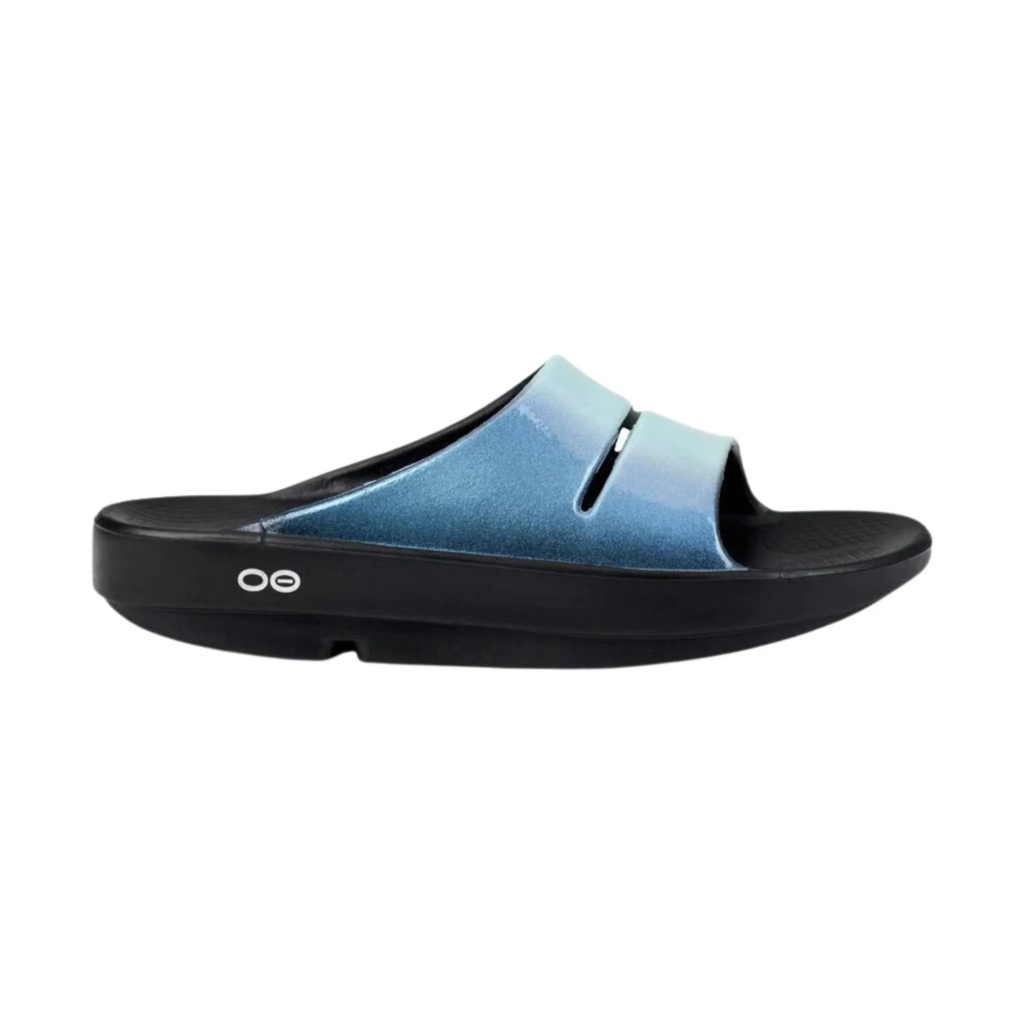 OOfos Women's OOahh Luxe Slide - Atlantis