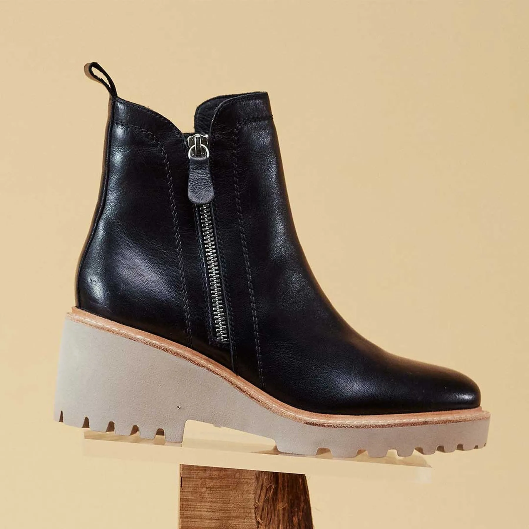 PARSON WEDGE BOOT LEATHER