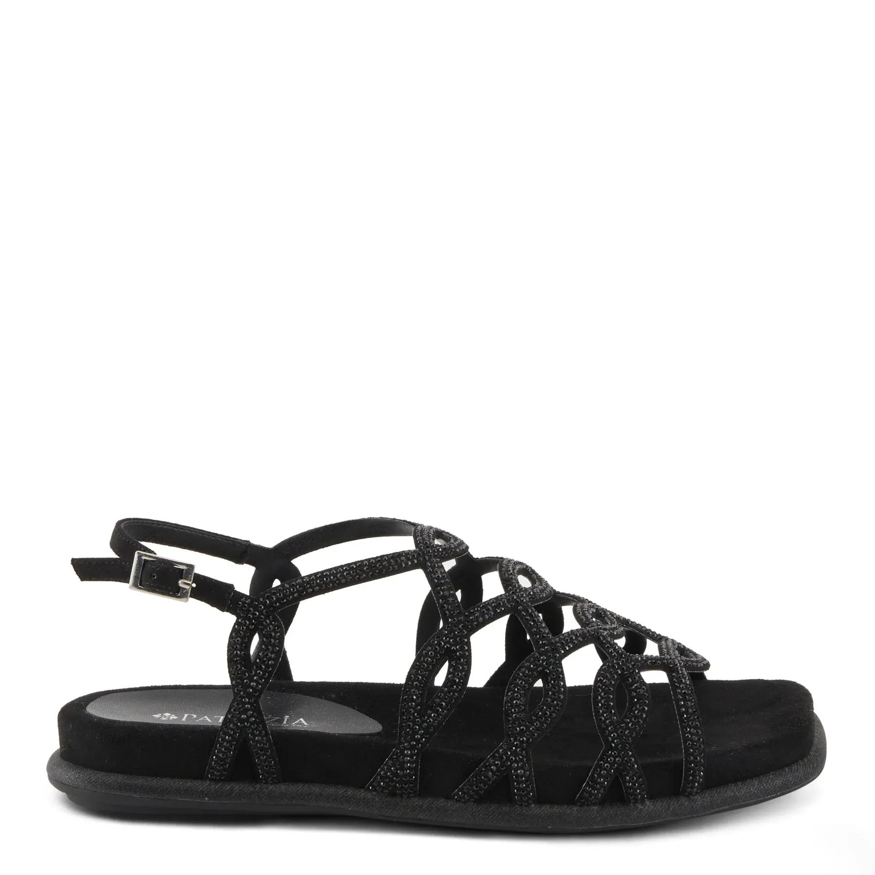 Patrizia by Spring Step Women's Glamgloss Sandals - Black