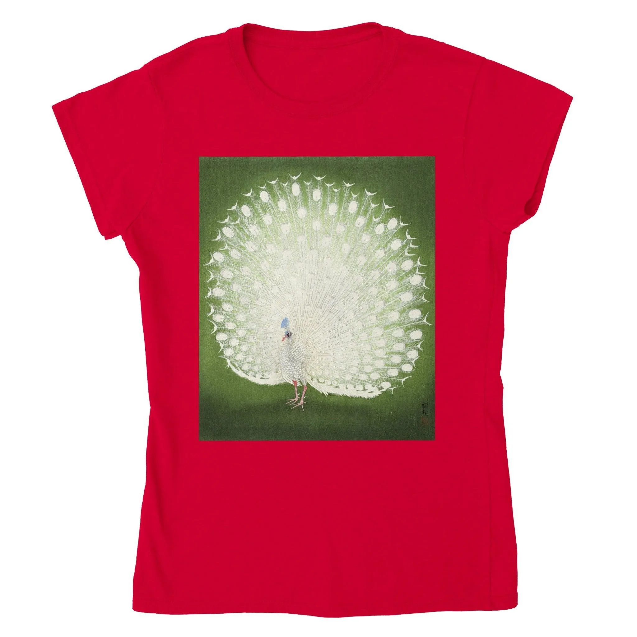 Peacock by Ohara Koson  T-shirt