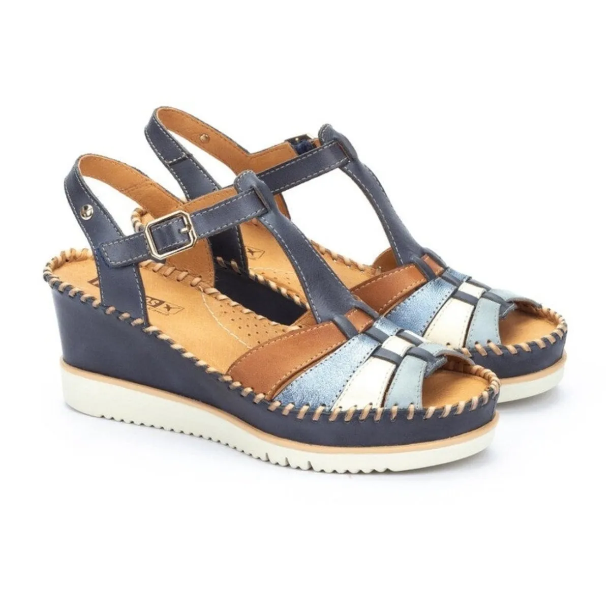 Pikolinos Aguadulce W3z-1836c1 Women's Wedge Sandals in Pacific