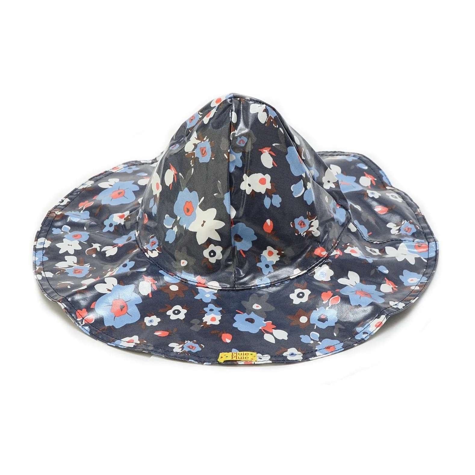 Pluie Pluie Navy Flower Rain Hat