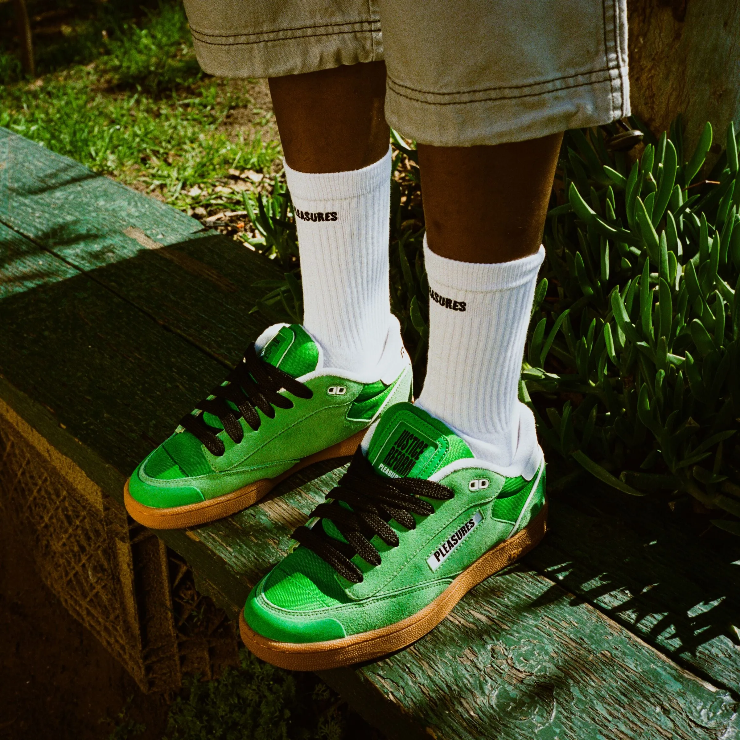 Reebok X Pleasures Club C Bulc Sportgreen/Green/White