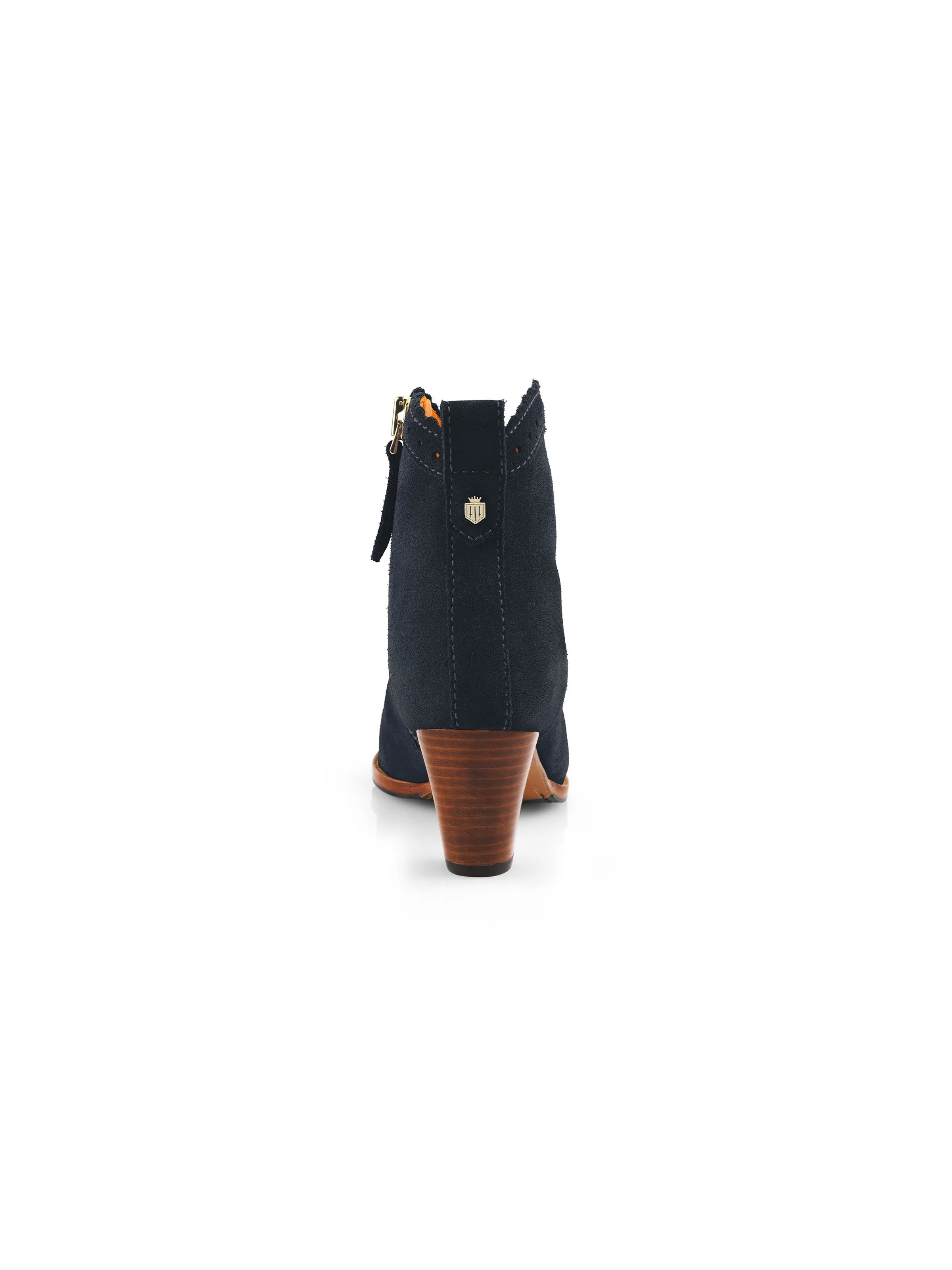 Regina Ankle Boot - Navy & Tan