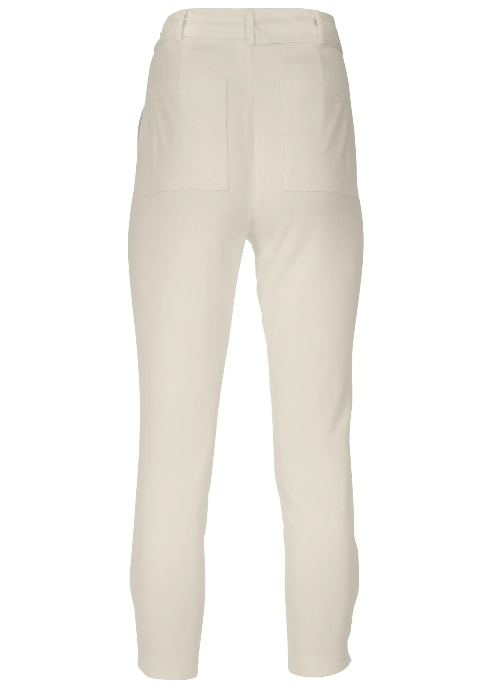 Relaxed Twill Straight Pant - Cream