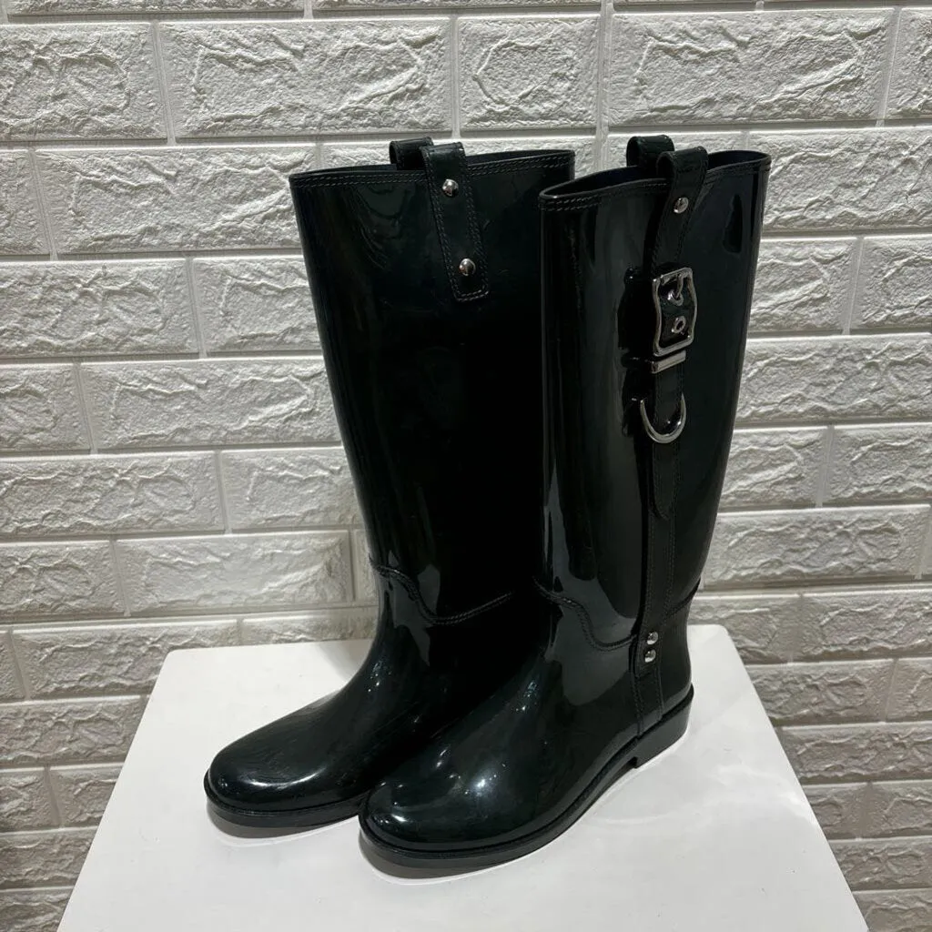 Rubber Knee High Rain Boots