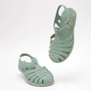 Sage Green Jelly Sandals