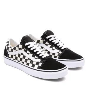 Scarpe Unisex VANS Sneakers Old Skool Primary Check colore Nero e Bianco