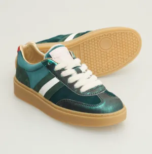 Serafini Green Red Court Sneaker