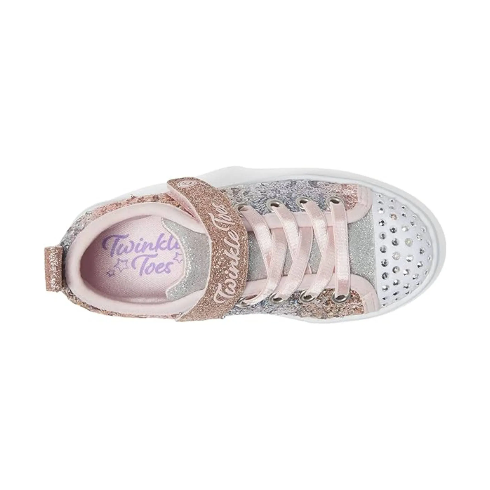 Skechers Kids' Twinkle Sparks Shoes - Sequin Flash Light Pink - ONLINE STORE CREDIT/EXCHANGE ONLY