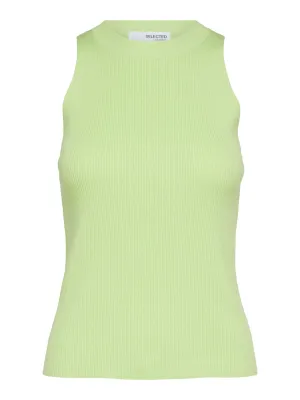 SLFSOLINA SL KNIT TOP | SHARP GREEN