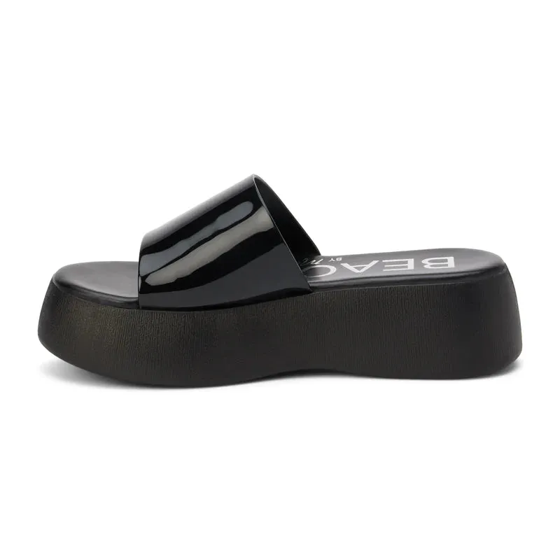 Solar Platform Sandal - Black