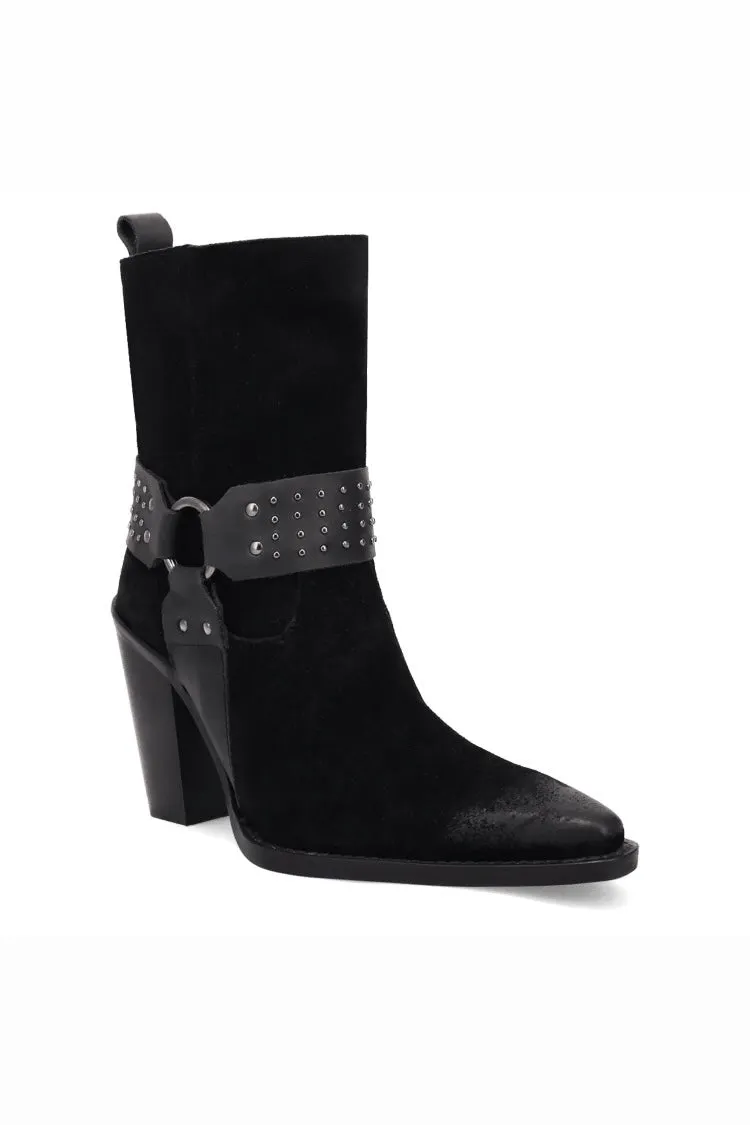 Songbird Suede Boot in Black