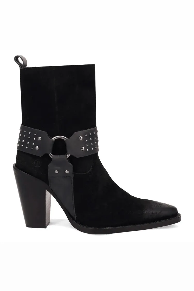 Songbird Suede Boot in Black