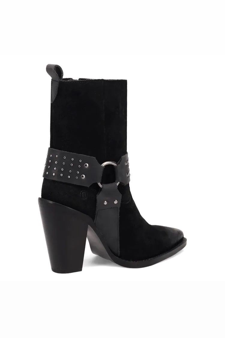 Songbird Suede Boot in Black