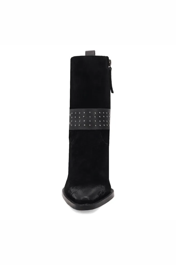 Songbird Suede Boot in Black