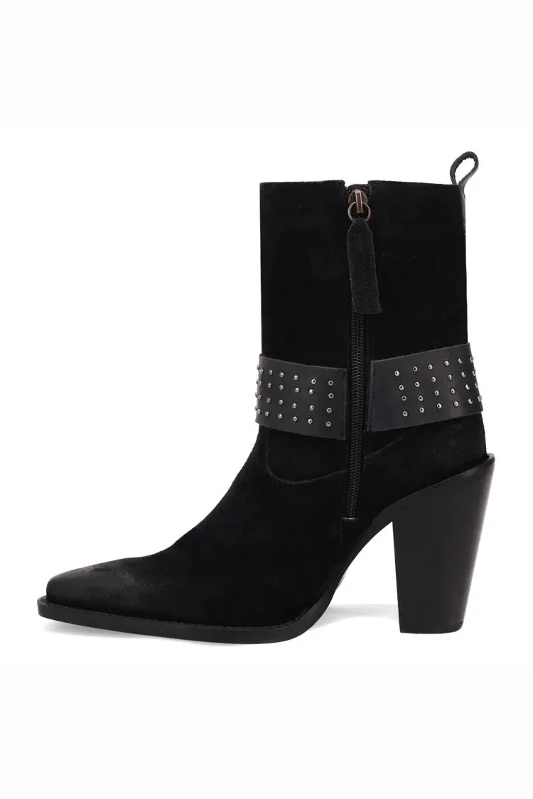 Songbird Suede Boot in Black