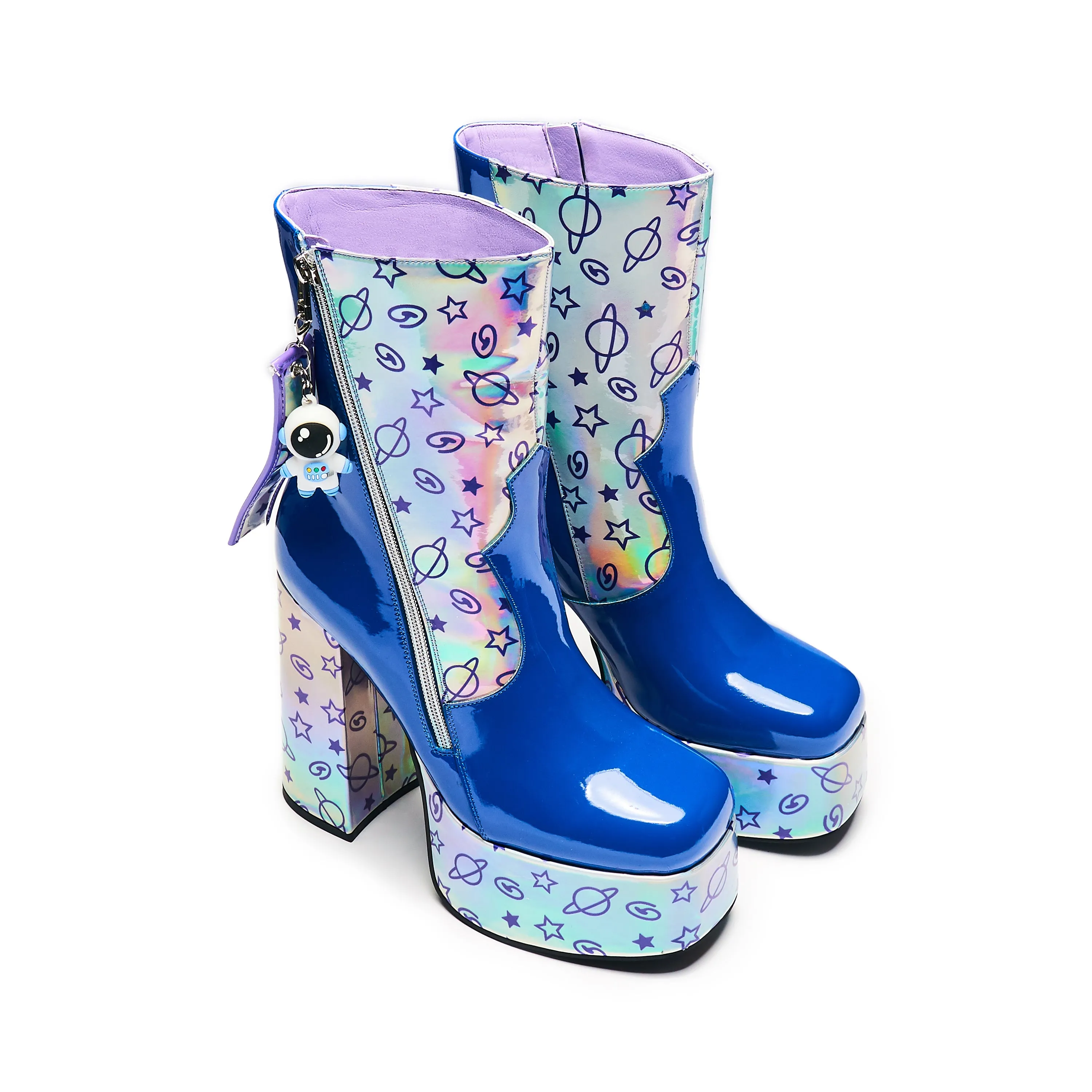 Spaceman Supernova Platform Heeled Boots