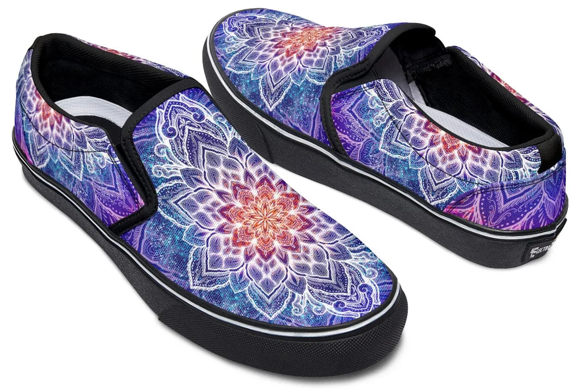 Spark of Joy Mandala Slip on Shoes