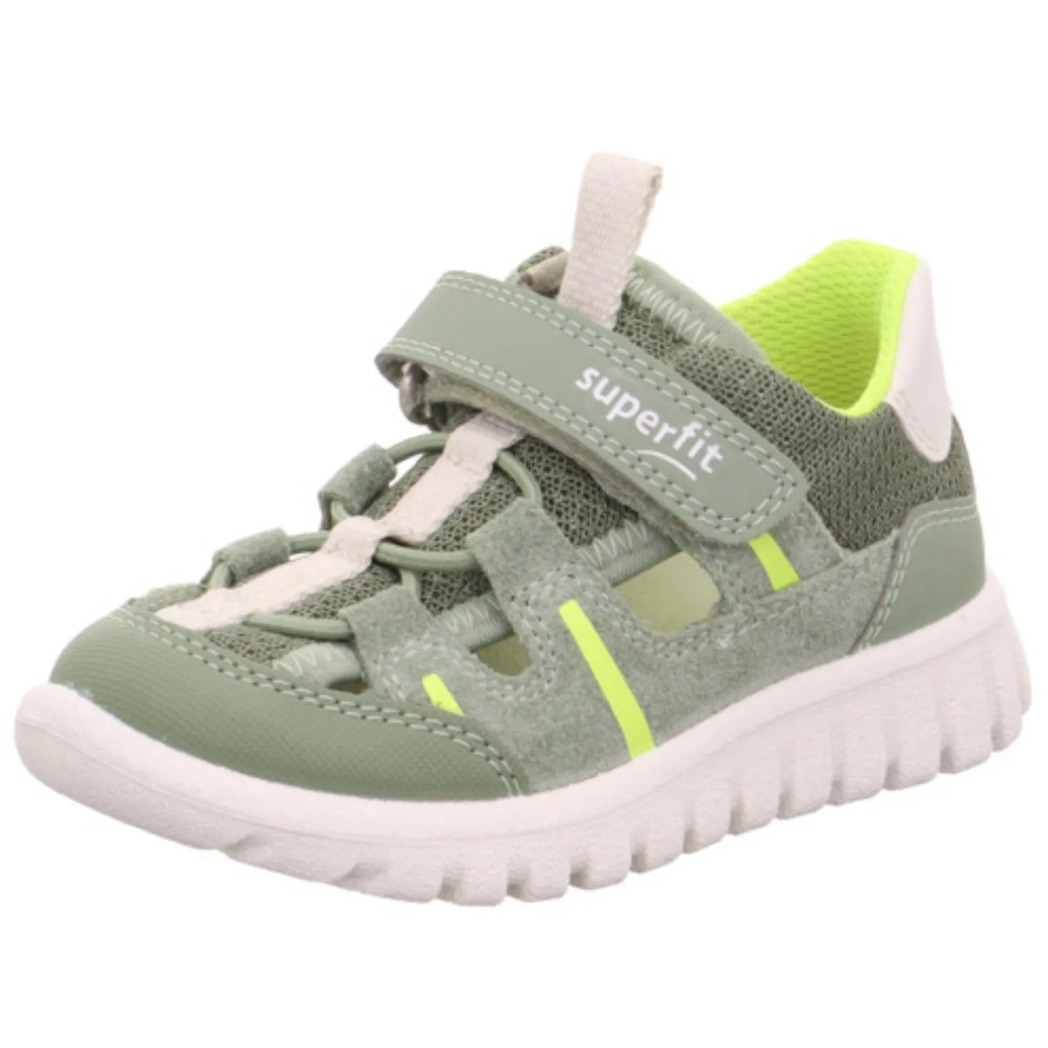 Superfit Lightgreen/Yellow Sport7 Mini Sneakers