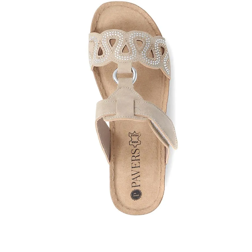 Swirl Embellishment Wedge Sandals - INB37027 / 323 594