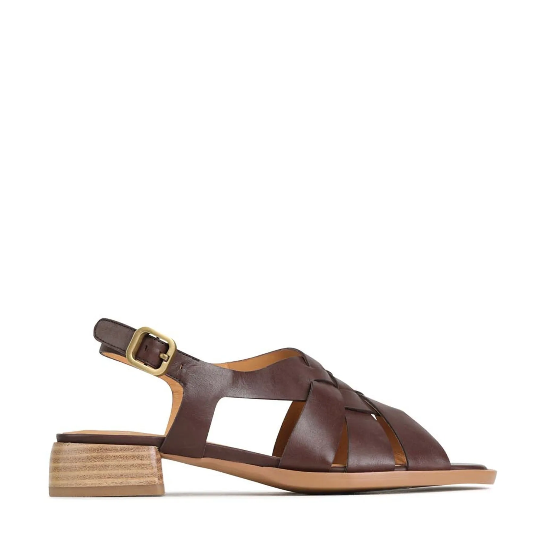 TEREZA LEATHER SLING BACK SANDALS