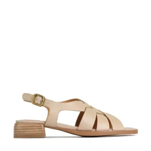 TEREZA LEATHER SLING BACK SANDALS