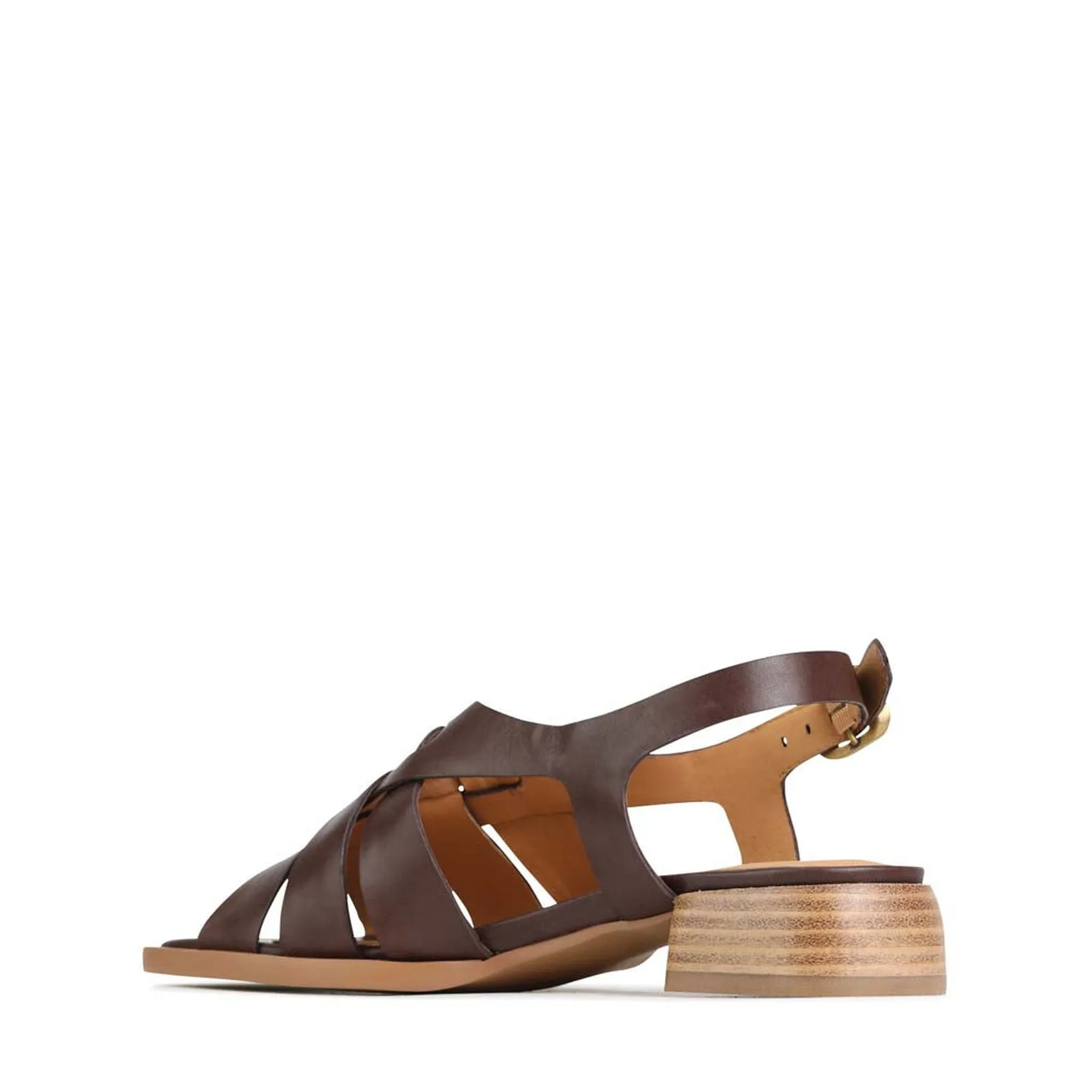 TEREZA LEATHER SLING BACK SANDALS