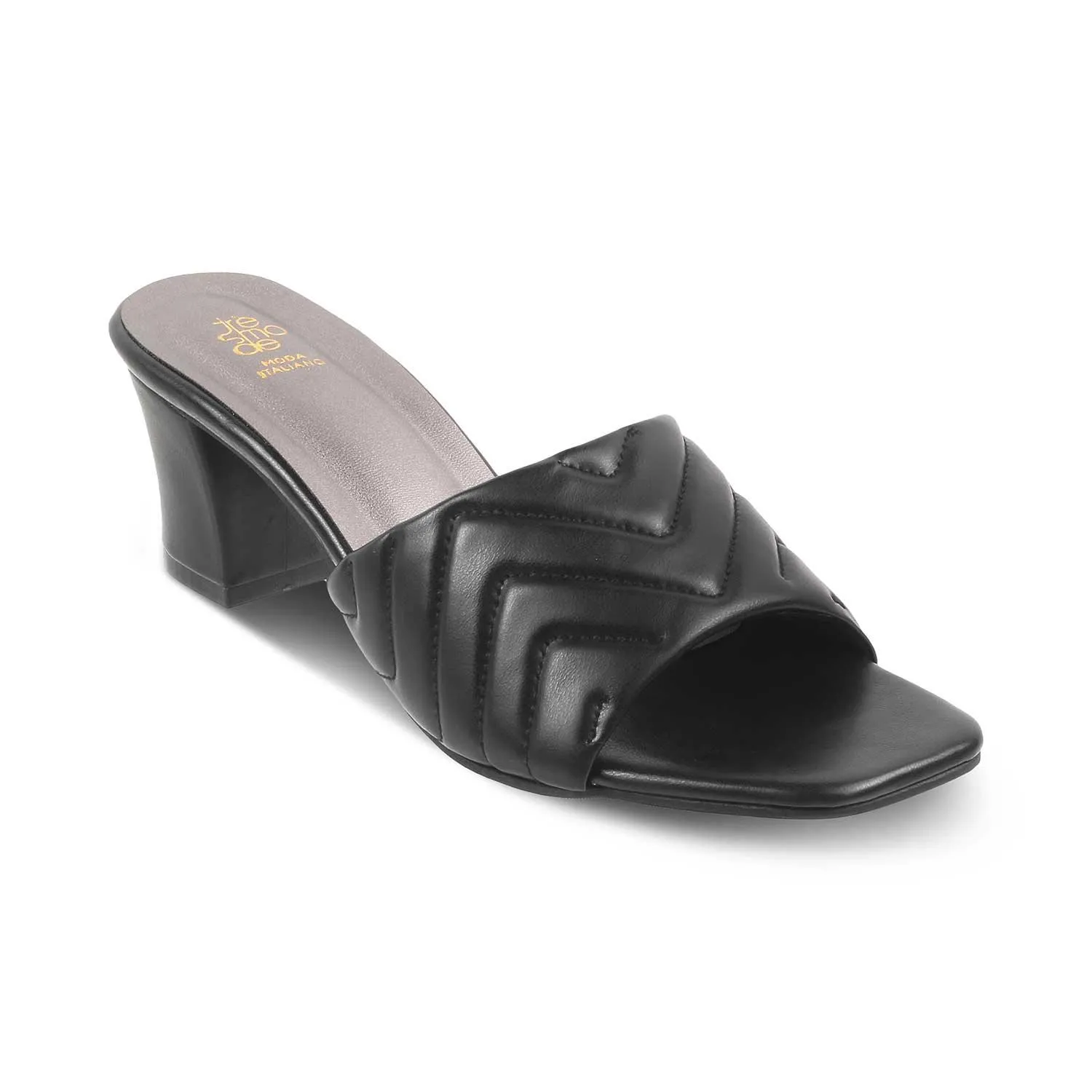 The Colma Black Women's Dress Block Heel Sandals Tresmode