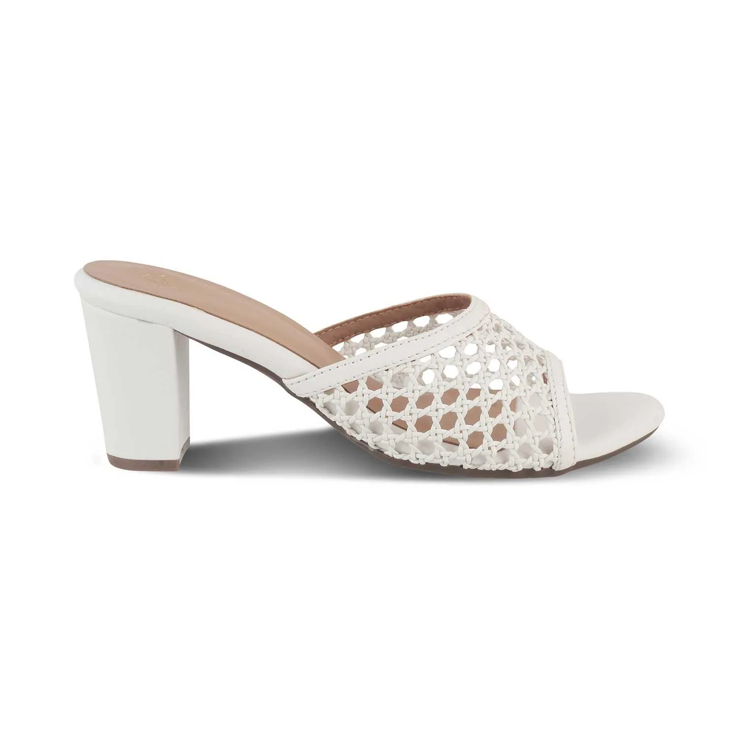 The Miko White Women's Dress Block Heel Sandals Tresmode