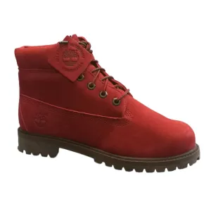 Timberland Kids Dark Red Icon Juniors Boots 6 inch Premium Waterproof Boots