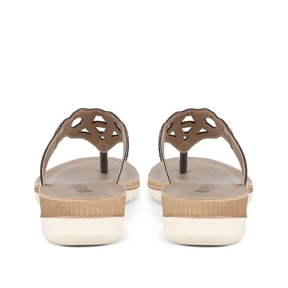 Toe Post Wedge Sandals - INB37047 / 323 616