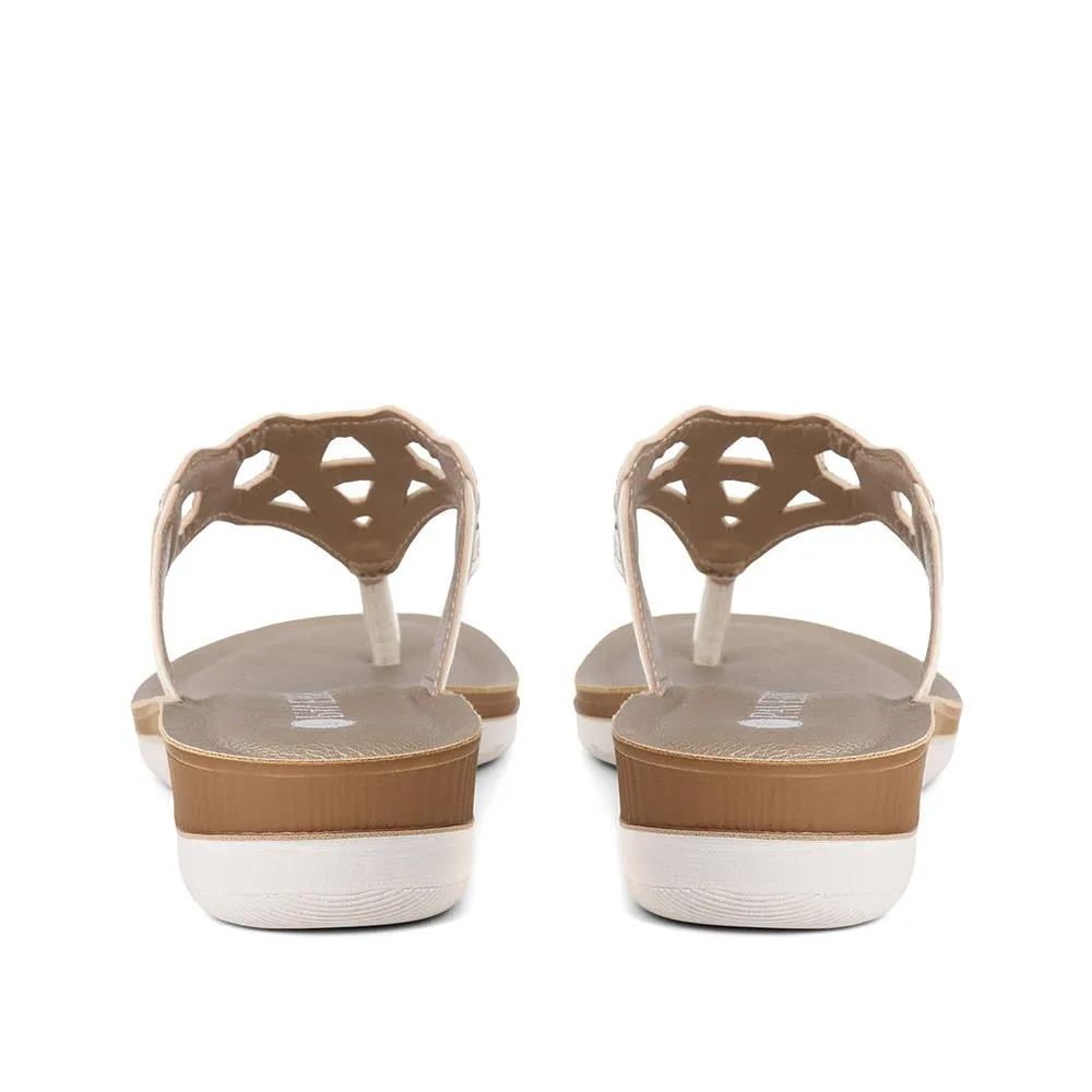 Toe Post Wedge Sandals - INB37047 / 323 616