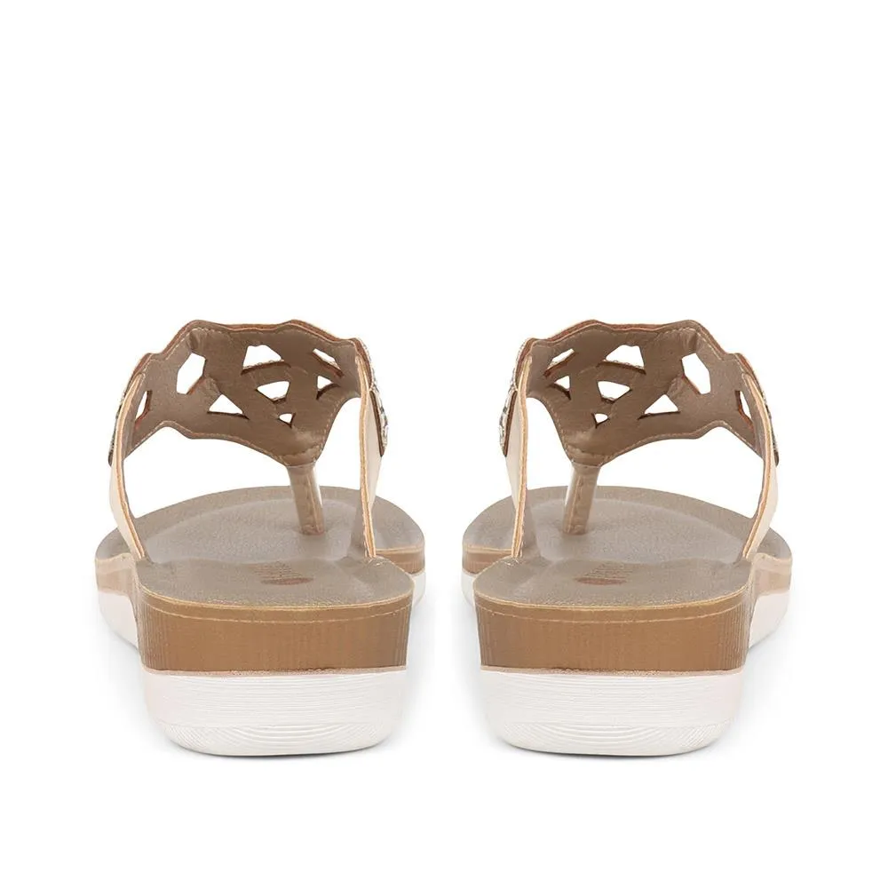 Toe Post Wedge Sandals - INB37047 / 323 616