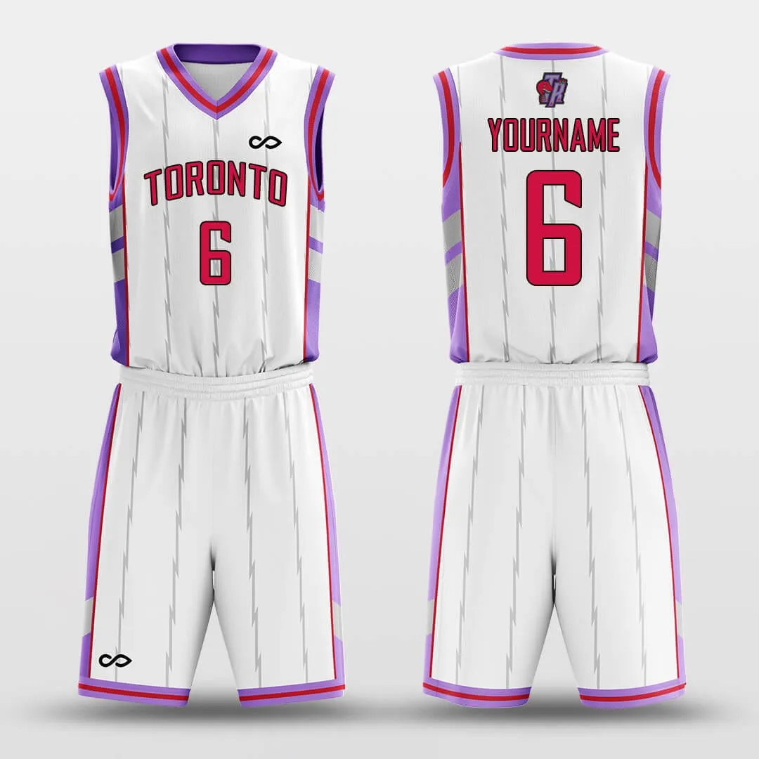 Toronto White - Customized Basketball Jersey Set Design