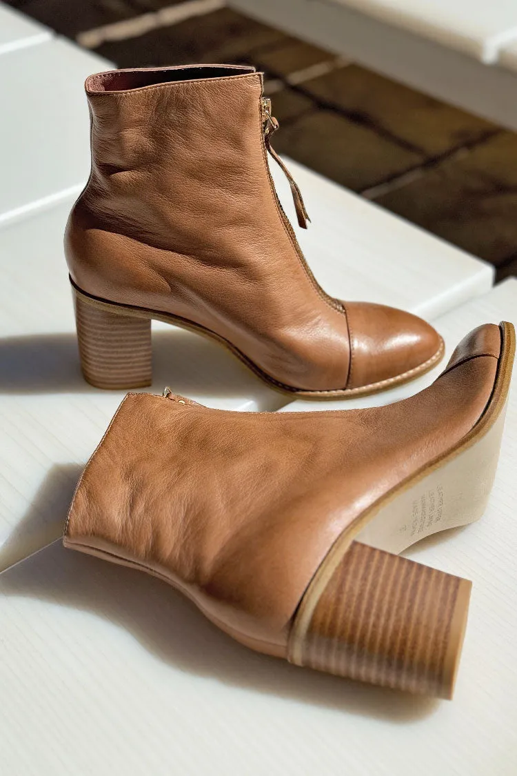 Tusly Soft Leather Ankle Boots