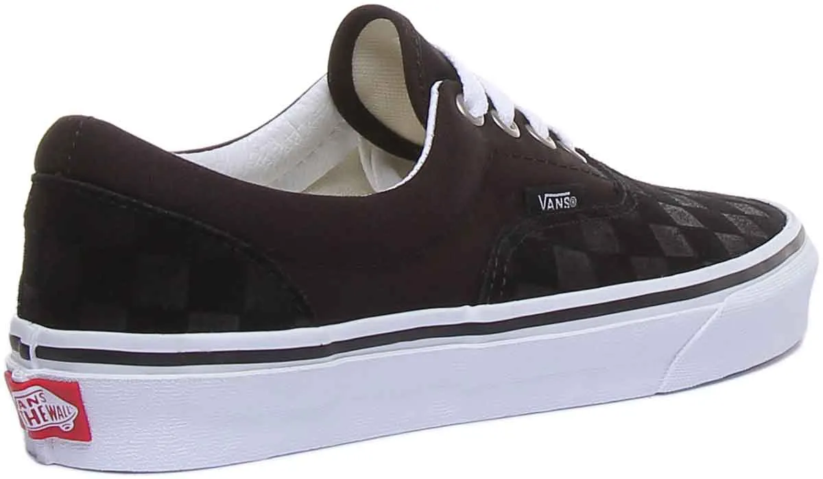 Vans Classic Era Deboss Chk In Black White For Men